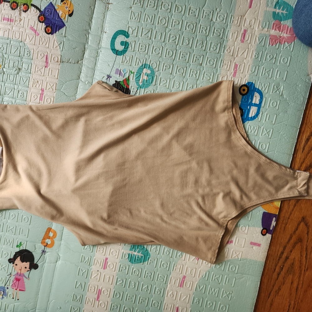 Beige Sleeveless Top